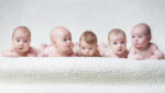 Portrait,Of,Cute,Babies,On,Light,Background